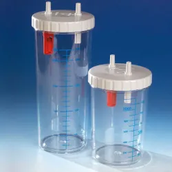 Accessoires voor Hospivac 350 en Hospivac 400 Afzuigreservoir - 4 liter met deksel en overloopbeveiliging, autoclaveerbaar tot 180 °C